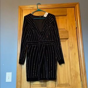 RHINESTONE DRESS FASHIONNOVA